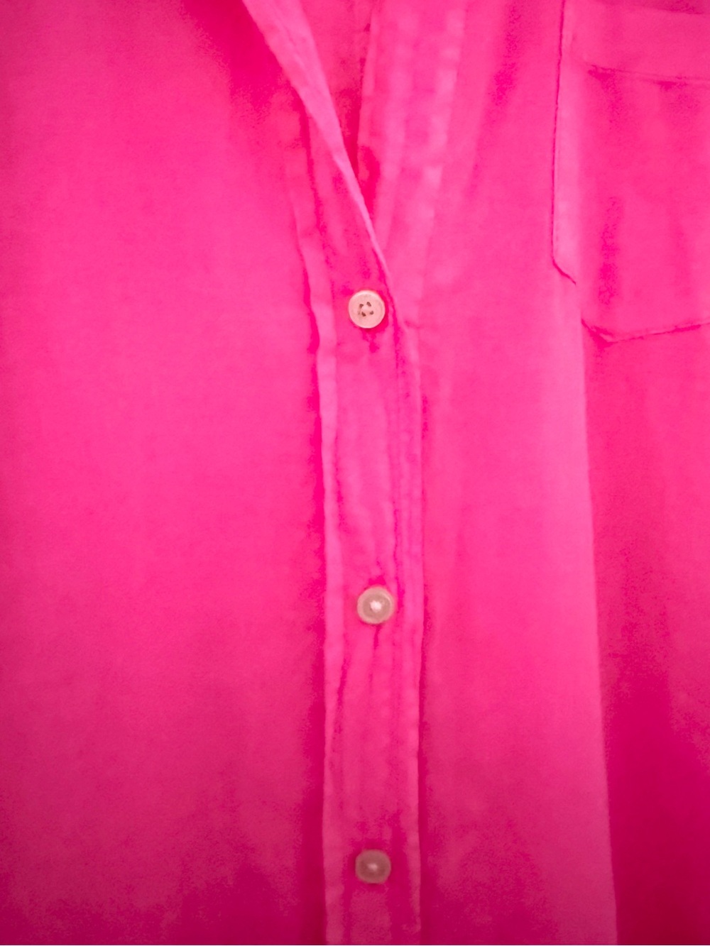 Lilly Pulitzer Shirt Cotton Small Anna Maria Pink Palm Beach Button Up Preppy - Picture 5 of 10